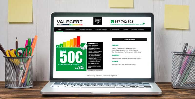 Publicidad en Google Adwords: Valecert.